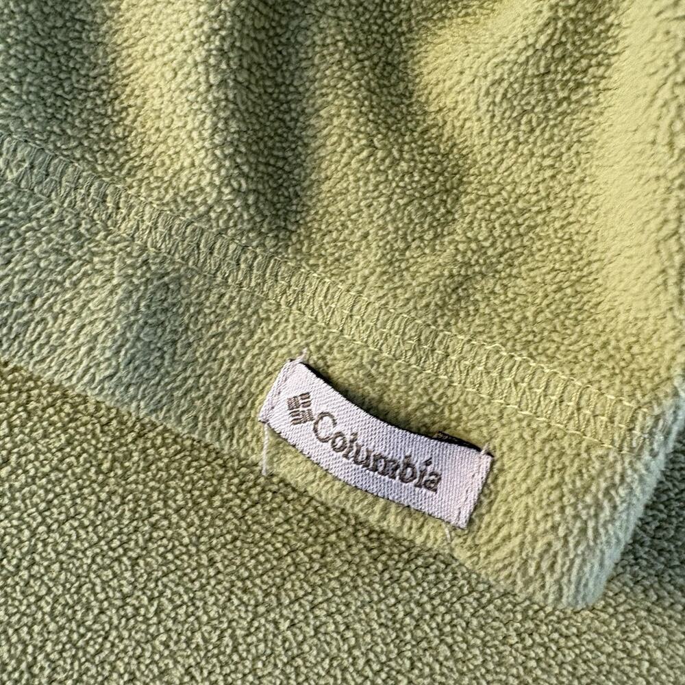 Columbia Women's Lime Green Pullover Fleece Turtleneck Size Medium Outdoor - Picture 6 of 13